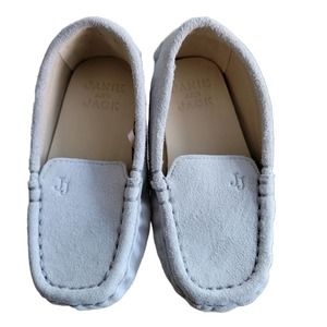 JANIE & JACK NWOT Grey Suede Leather Loafers / Size 6
